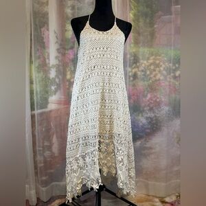 H&M Sz 8 boho racerback crochet dress